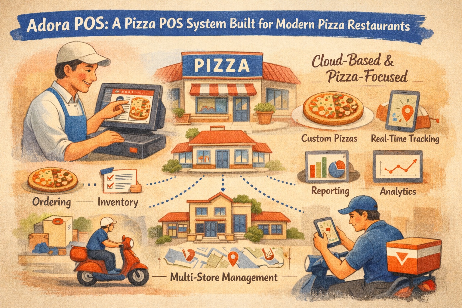 Adora POS: A Pizza POS System Built for Modern Pizza Restaurants