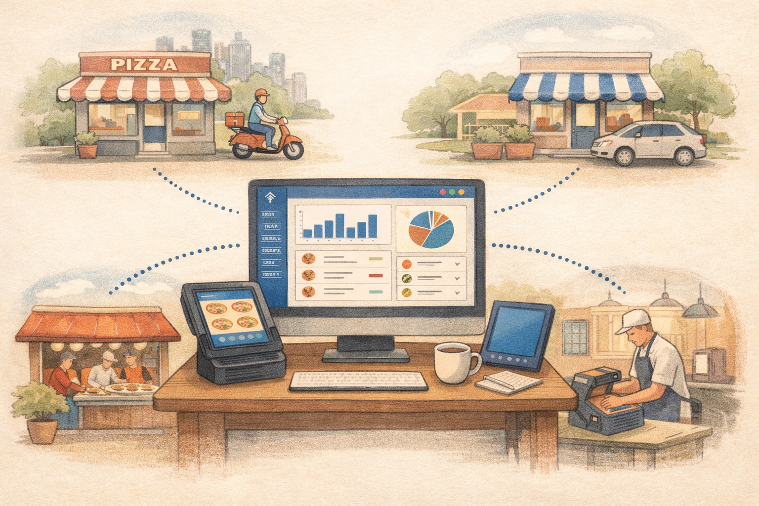 How Adora POS Simplifies Multi-Location Pizzeria Management