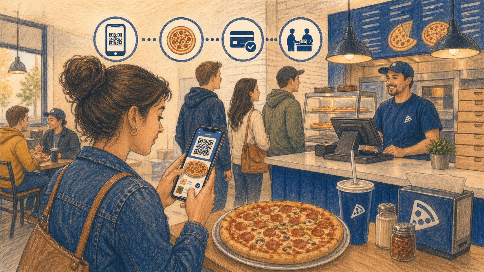 QR Code Ordering for Pizza Chains: The Counter Shift